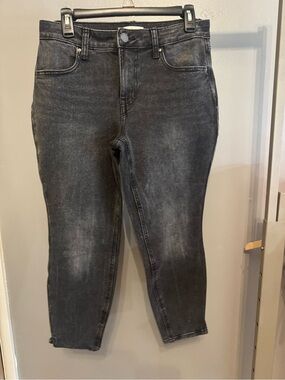Maurices Washed Black Ankle Crop Jeans